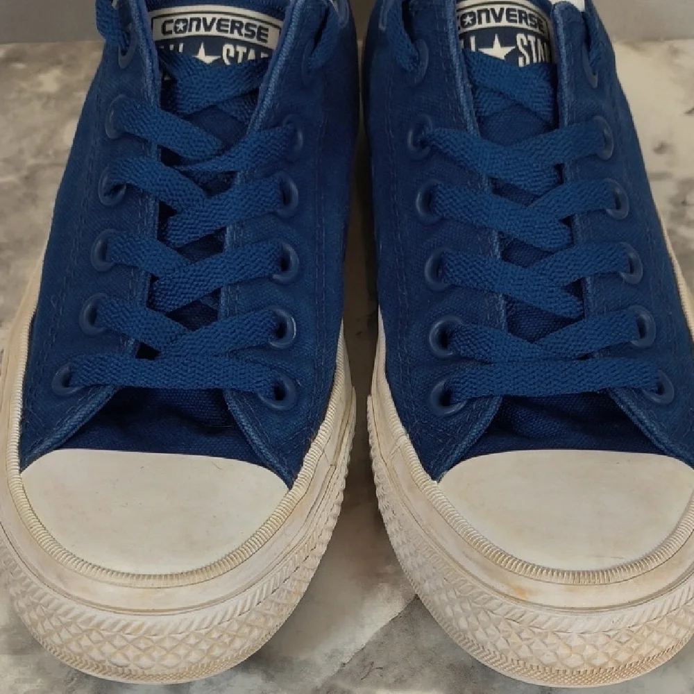 Converse All Star / Lunarlon Royal Blue Low Top  Sneakers , Size W-7 / M-5 - Picture 2 of 10